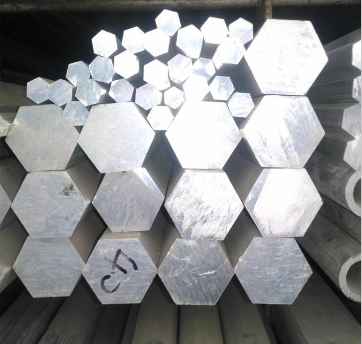 oxidized hexagonal aluminum bar